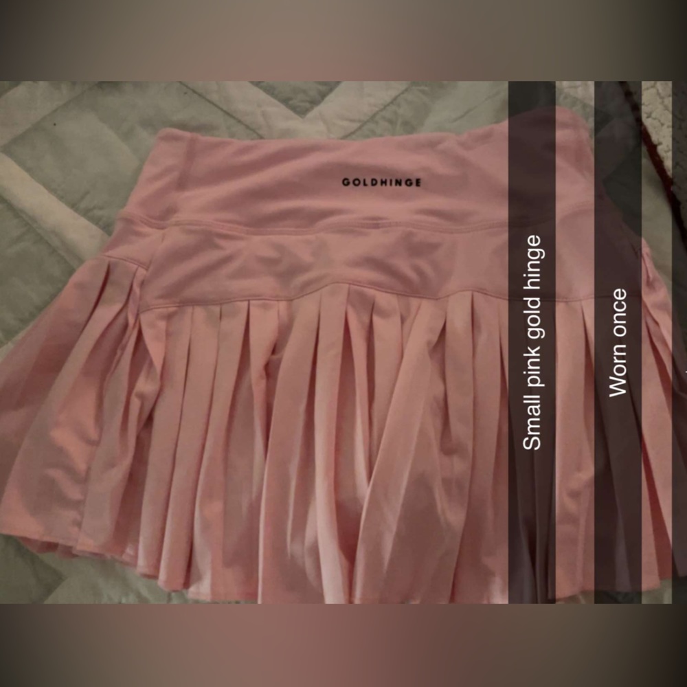 Gold hinge skirt